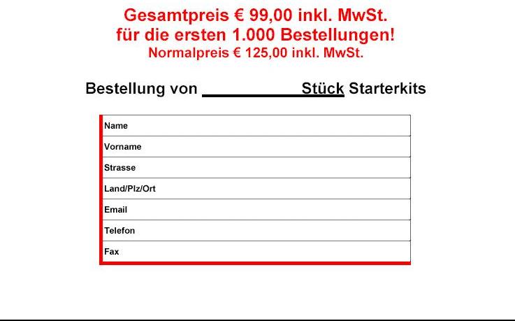 Bild: Formular f&uuml;r Starterkit, Unterteil
