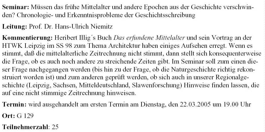 Niemitz und das Buch &uuml;ber das "erfundene Mittelalter"