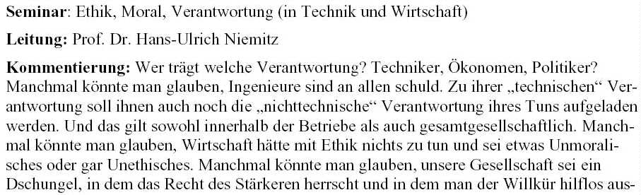Niemitz redet &uuml;ber Ethik, Moral und Verantwortung!