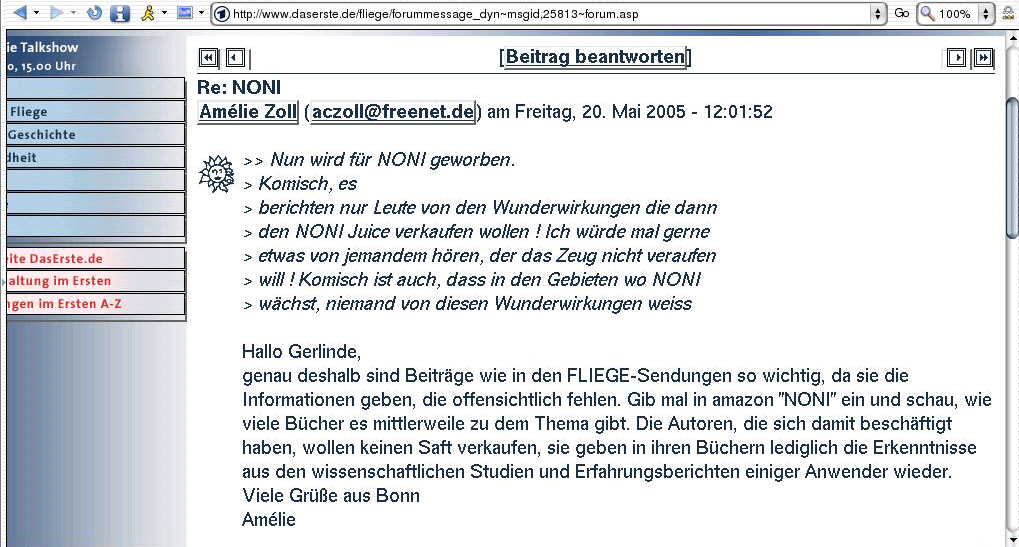 Kritiker sperrt die ARD aus. Illegale Reklame 
und Verteidigung illegaler Reklame l&auml;&szlig;t sie jedoch 
stehen...