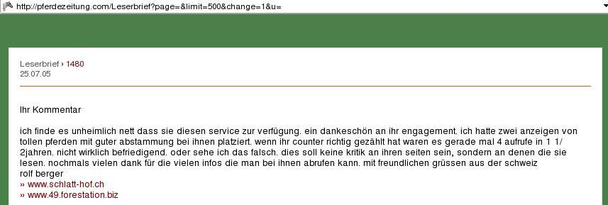 Reklame fuer forestation.biz
