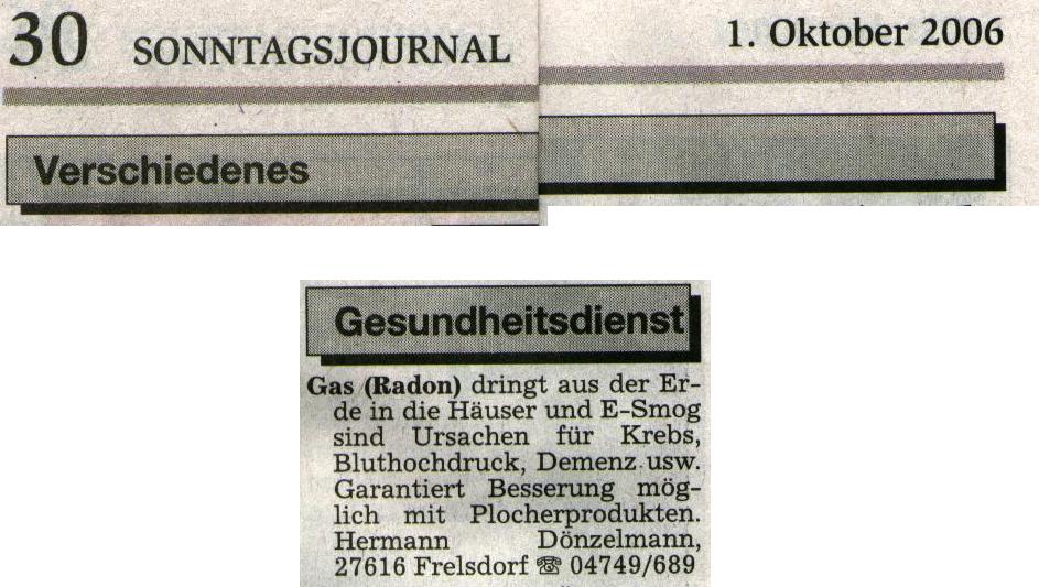 Plocherprodukte als Toeroeffner