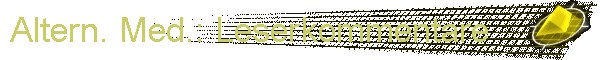 Altern. Med.: Leserkommentare